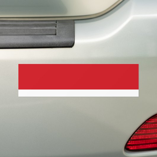 Rode streep bumpersticker (Op auto)