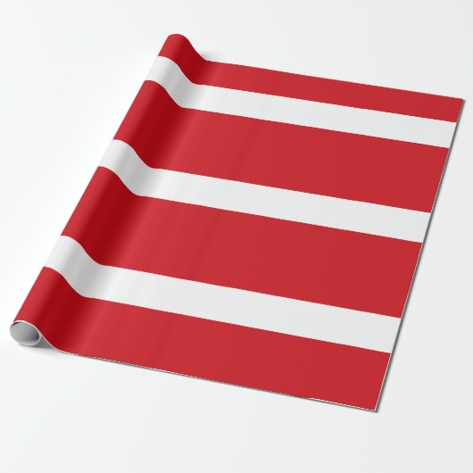 Rode streep cadeaupapier (Uitgerold)