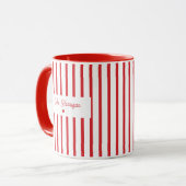 Rode Streep Docent Koffie Mok (Voorkant links)