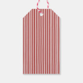Rode Streep Groene Strik Kerst Cadeau Labels Cadeaulabel (Achterkant)