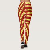 Rode streep leggings (Achterkant)