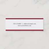 Rode streep met kaart met afkorting voor grensover contactkaartje (Achterkant)