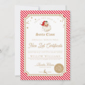 Rode Streep Nice List Certificaatkaart Kaart (Voorkant)