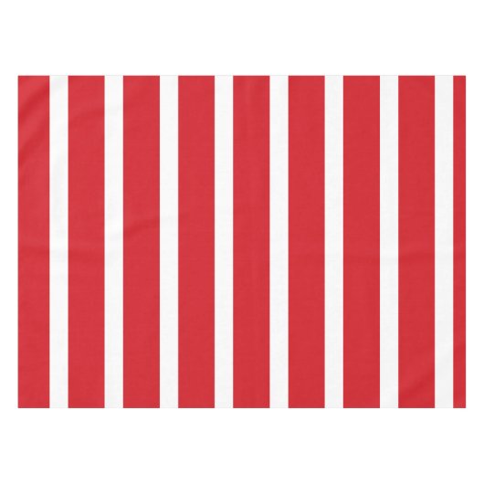 Rode streep tafelkleed (Voorkant (Horizontaal))