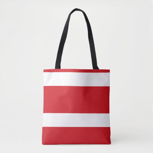 Rode streep tote bag (Voorkant)