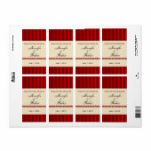 Rode streep voor ivoor en roebel etiket (Full Sheet)