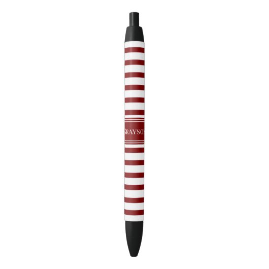 Rode streep zwarte inkt pen (Voorkant Verticaal)