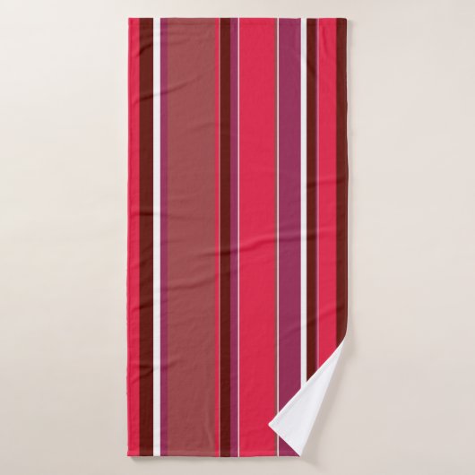 Rode strepen badhanddoek (Badhanddoek)