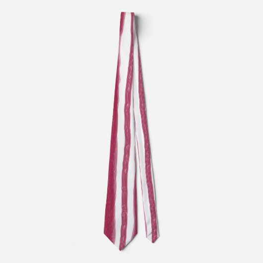 Rode Strepen Bordeaux  Stropdas (Voorkant)