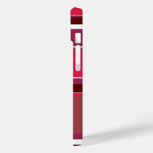 Rode strepen Case-Mate iPhone case (Achterkant / Links)