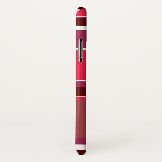 Rode strepen Case-Mate iPhone case (Achterkant / rechts)