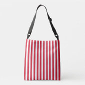 Rode strepen crossbody tas (Achterkant)