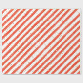 Rode strepen en goudglitter Kinder partij Cadeaupapier (Vlak)