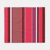 Rode strepen fleece deken (Voorkant (Horizontaal))