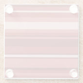 Rode strepen glazen onderzetter (Achterkant)