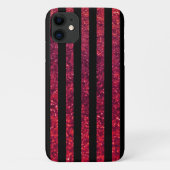 Rode strepen, glitterstrips, strips Case-Mate iPhone case (Achterkant)
