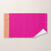 Rode Strepen Heet Roze Bad Handdoek (Handdoek)