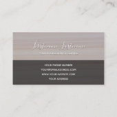 Rode strepen marmer-elegante monogram van het oppe visitekaartje (Achterkant)