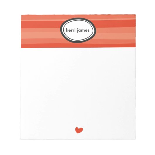 Rode strepen notitieblok (Voorkant)