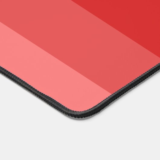 Rode strepen patroon Desk Mat (Hoek)
