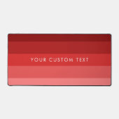 Rode strepen patroon Desk Mat (Voorkant)