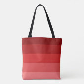 Rode strepen patroon tote bag (Achterkant)