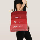 Rode strepen patroon tote bag (Dichtbij)