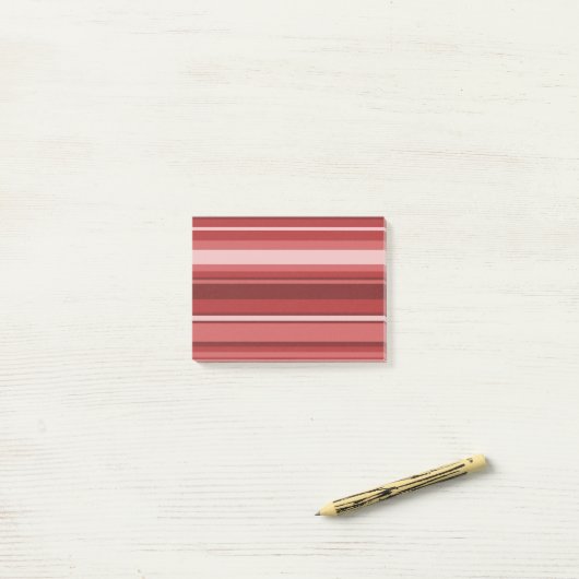 Rode strepen post-it® notes (Op bureau)