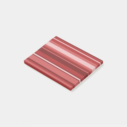 Rode strepen post-it® notes (Schuin)