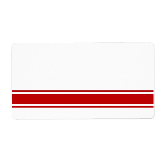 Rode strepen — Productlabels Etiket (Voorkant)