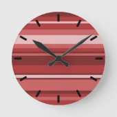 Rode strepen ronde klok (Voorkant)