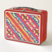 Rode strepen, strepen en kleurrijke pixels (Voorkant)