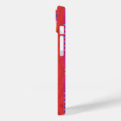 Rode strepen, strepen en kleurrijke pixels Case-Mate iPhone case (Achterkant / Links)