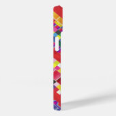 Rode strepen, strepen en kleurrijke pixels Case-Mate iPhone case (Achterkant / Rechts)