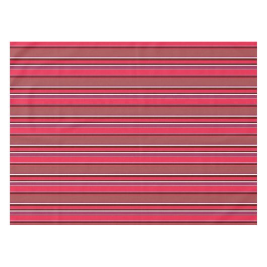 Rode strepen tafelkleed (Voorkant (Horizontaal))