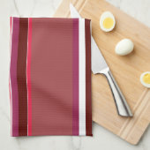Rode strepen theedoek (Quarter Fold)