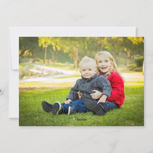 Rode strepes zwart en witte kerst feestdagenkaart (Achterkant)