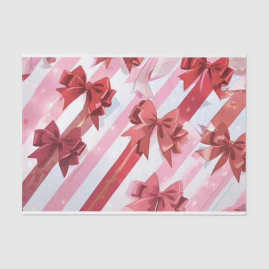 Rode strik 2 tissue papier (Voorkant)