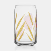 rode strik en gouden bladeren blikvorm glas (Rechts)