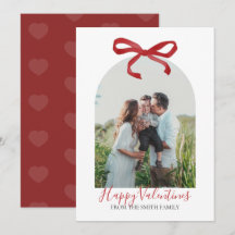 Rode strik Gelukkige Valentijnsdag foto