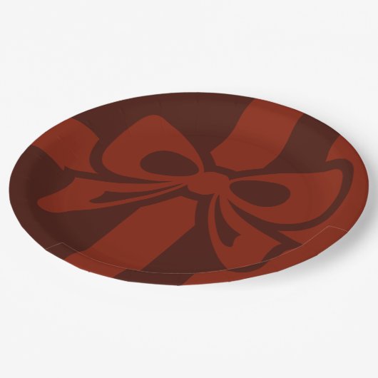 Rode strik - Kerst - Papier Bord (Gekanteld)