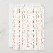 Rode strik krans foto feestdagenkaart (Achterkant)