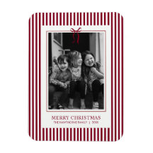 Rode strik lint kerst familiefoto