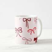 Rode strik minimalistische mok (Voorkant rechts)