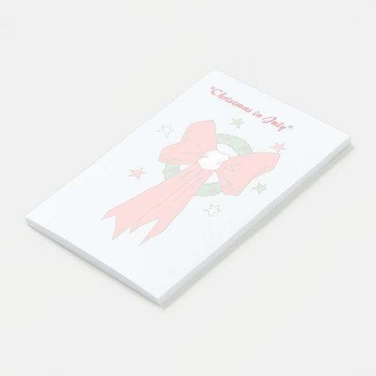 Rode strik - Opmerkingen Post-it® Notes (Schuin)