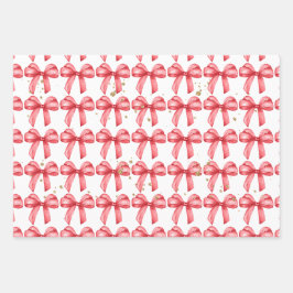 Rode strik schattig inpakpapier. Cadeauverpakking. Inpakpapier Vel