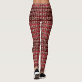 Rode strik vakantielegging leggings (Achterkant)