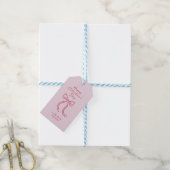 Rode strik Valentijnsdag gift tags Cadeaulabel (Met Touw)