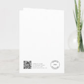 Rode strik zakelijk QR-code logo Prettig kerstfees Feestdagen Kaart (Achterkant)