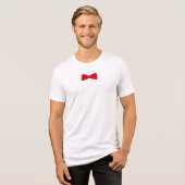 Rode Strikdas – Klassiek Modisch T-Shirt (Voorkant volledig)